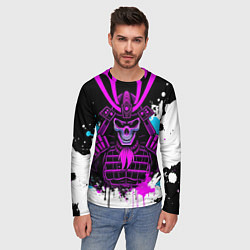Лонгслив мужской Скелет самурая, цвет: 3D-принт — фото 2