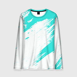 Мужской лонгслив Color white light blue