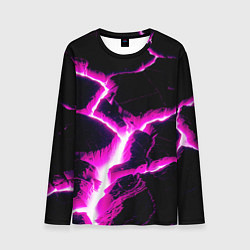 Лонгслив мужской Color pink black, цвет: 3D-принт
