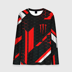 Лонгслив мужской Monster energy sport geometry, цвет: 3D-принт