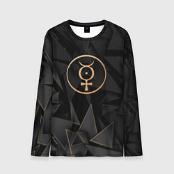 Лонгслив мужской Marilyn Manson golden poly, цвет: 3D-принт