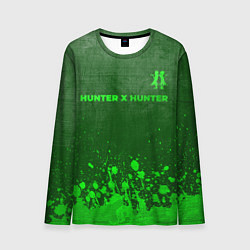 Лонгслив мужской Hunter x Hunter - green gradient посередине, цвет: 3D-принт
