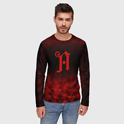 Лонгслив мужской Architects red poly, цвет: 3D-принт — фото 2