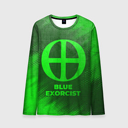 Лонгслив мужской Blue Exorcist - green gradient, цвет: 3D-принт