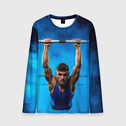 Лонгслив мужской Турникмен синий дым, цвет: 3D-принт