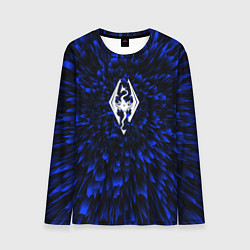 Мужской лонгслив Skyrim blue energy