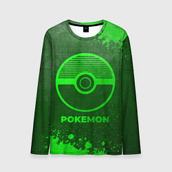 Мужской лонгслив Pokemon - green gradient