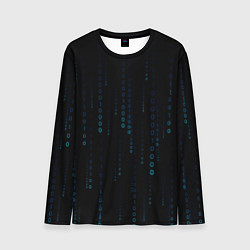 Лонгслив мужской Color black blue, цвет: 3D-принт