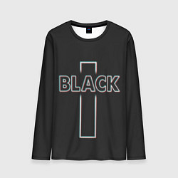 Мужской лонгслив Black - cross