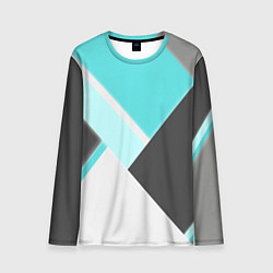 Лонгслив мужской Color black blue, цвет: 3D-принт
