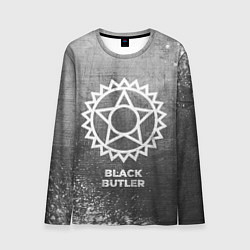 Мужской лонгслив Black Butler - grey gradient