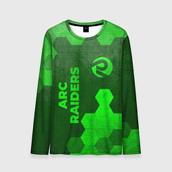 Мужской лонгслив ARC Raiders - green gradient вертикально