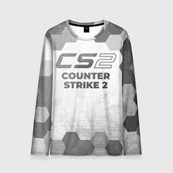 Мужской лонгслив Counter Strike 2 - white gradient