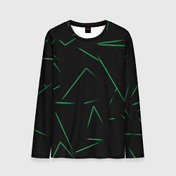 Лонгслив мужской Color light green line, цвет: 3D-принт