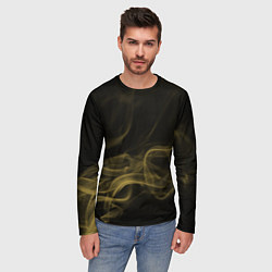 Лонгслив мужской Color smoke yellow, цвет: 3D-принт — фото 2