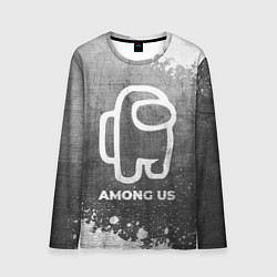 Мужской лонгслив Among Us - grey gradient
