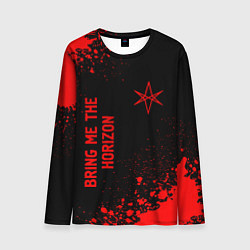 Лонгслив мужской Bring Me the Horizon - red gradient вертикально, цвет: 3D-принт