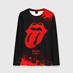 Мужской лонгслив Rolling Stones - red gradient