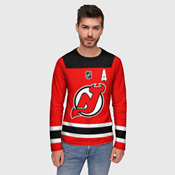 Лонгслив мужской Ковальчук - Нью Джерси Девилз, цвет: 3D-принт — фото 2
