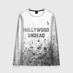 Мужской лонгслив Hollywood Undead - white gradient посередине