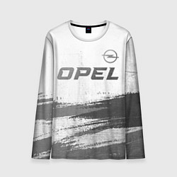 Мужской лонгслив Opel - white gradient посередине