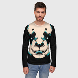 Лонгслив мужской Взгляд панды, цвет: 3D-принт — фото 2