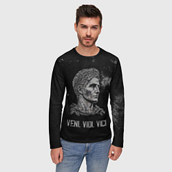Лонгслив мужской Пришел увидел победил цезарь, цвет: 3D-принт — фото 2