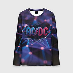 Мужской лонгслив ACDC лого в градиенте