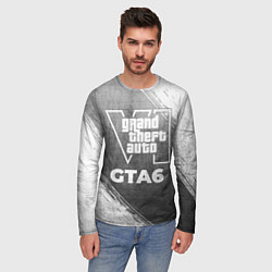 Лонгслив мужской GTA6 - grey gradient, цвет: 3D-принт — фото 2