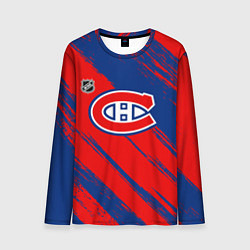 Мужской лонгслив Монреаль Канадиенс - брызги