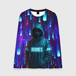 Мужской лонгслив Bones в стиле киберпанк
