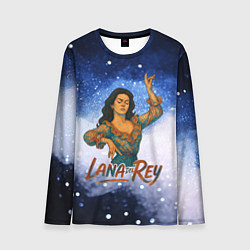 Лонгслив мужской Lana Del Rey танцует, цвет: 3D-принт