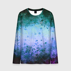 Лонгслив мужской Абстракция - blue-green acid, цвет: 3D-принт
