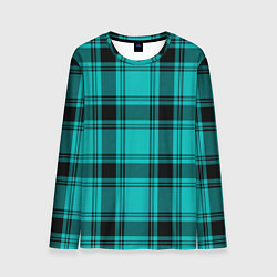 Лонгслив мужской Checkered blue, цвет: 3D-принт