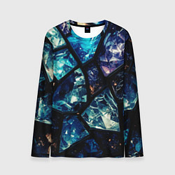 Лонгслив мужской Текстура драгоценных камней, цвет: 3D-принт