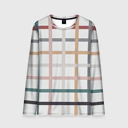 Лонгслив мужской Плетенка пастельная, цвет: 3D-принт