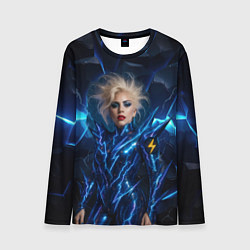 Мужской лонгслив Леди Гага женщина молния