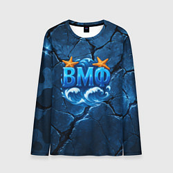 Мужской лонгслив ВМФ значок с волнами