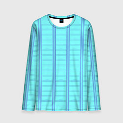Мужской лонгслив Цвет голубая клетка