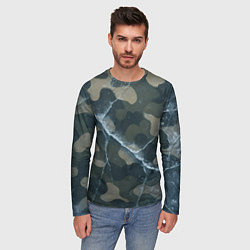 Лонгслив мужской Ледяной камуфляж, цвет: 3D-принт — фото 2