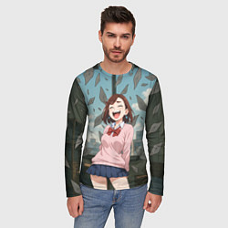 Лонгслив мужской Сиратори Айра смеется - Дандадан, цвет: 3D-принт — фото 2