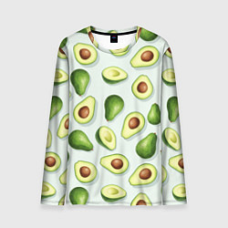 Мужской лонгслив Авокадо - паттерн