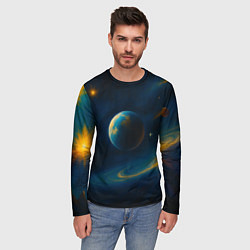 Лонгслив мужской Пространство Вселенной, цвет: 3D-принт — фото 2