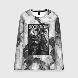 Мужской лонгслив XXXTentacion облокотился об зеркало