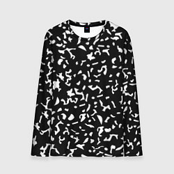 Лонгслив мужской Черный камуфляж, цвет: 3D-принт