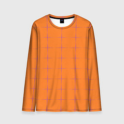Лонгслив мужской Color orange stripe, цвет: 3D-принт