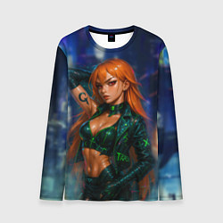 Лонгслив мужской Нами киберпанк реализм, цвет: 3D-принт