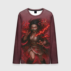 Мужской лонгслив Незуко Камадо реализм