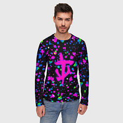 Лонгслив мужской Doom цветные краски, цвет: 3D-принт — фото 2