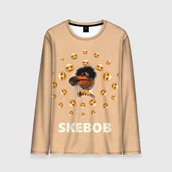 Лонгслив мужской Мем скебоб и смайлики, цвет: 3D-принт